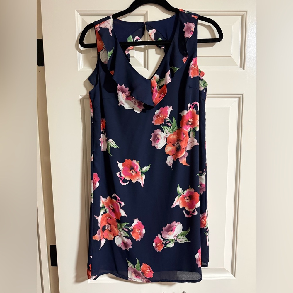 Skies Are Blue Floral Sleeveless Dress